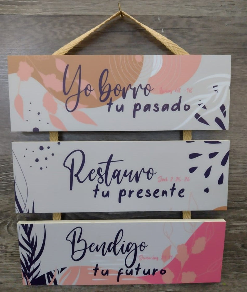 CUADRO DE MADERA CON MENSAJE